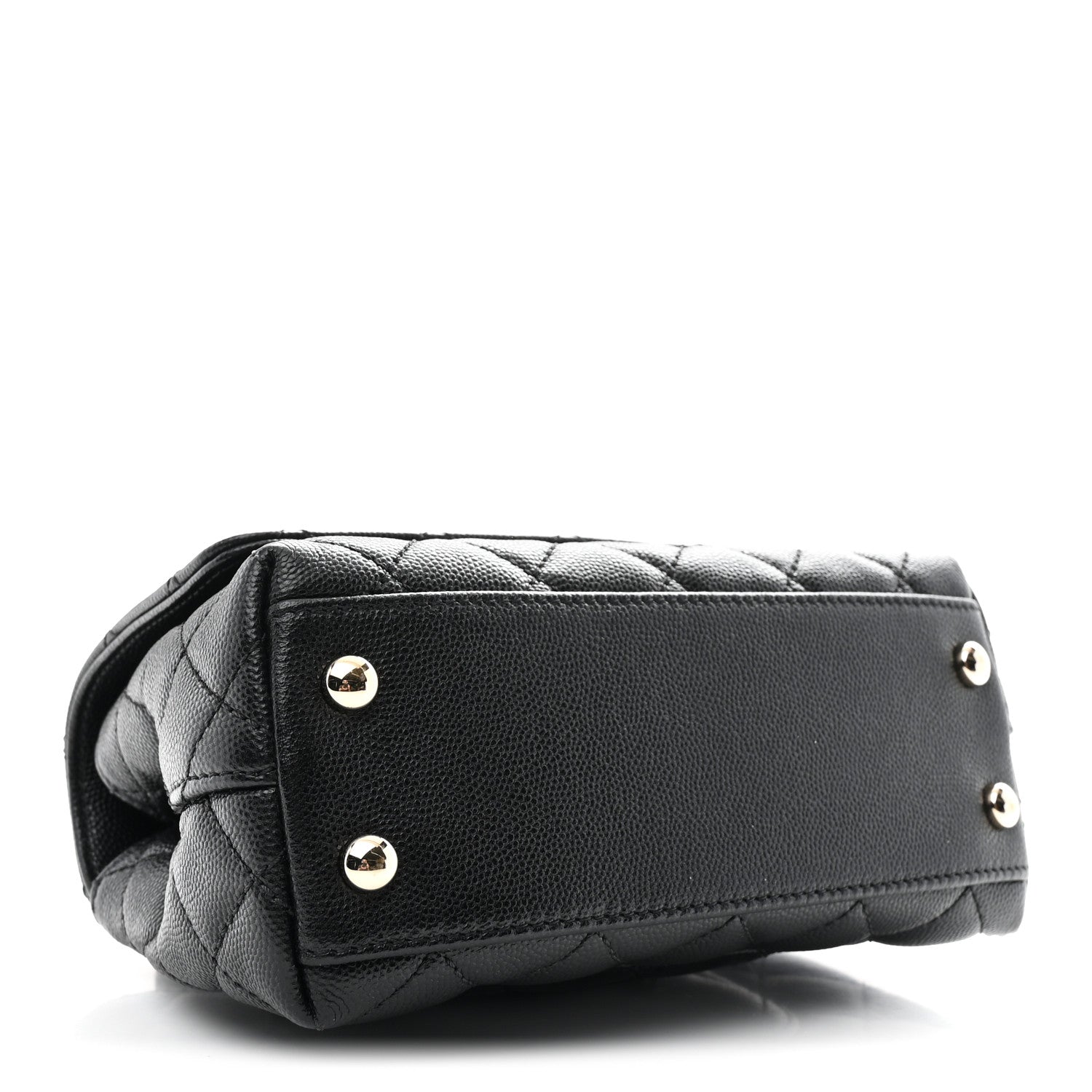 Caviar Quilted Extra Mini Coco Handle Flap Black