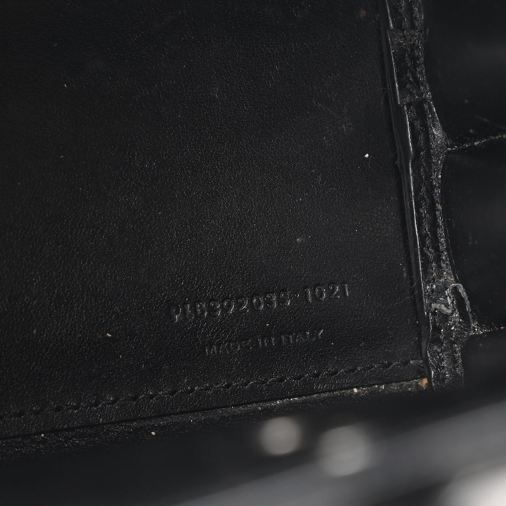 Calfskin Crocodile Embossed Nano Sac De Jour Black