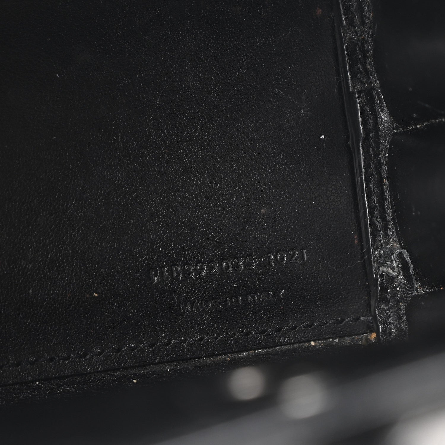 Calfskin Crocodile Embossed Nano Sac De Jour Black