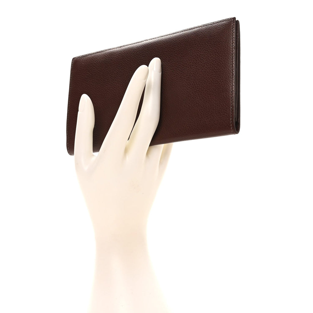 Evercolor Citizen Twill Long Wallet Chocolate