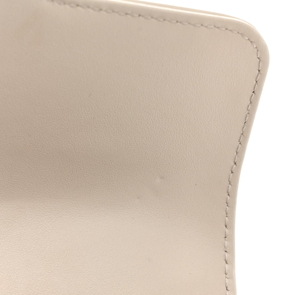 Calfskin Matelasse Mini GG Marmont Top Handle Shoulder Bag White