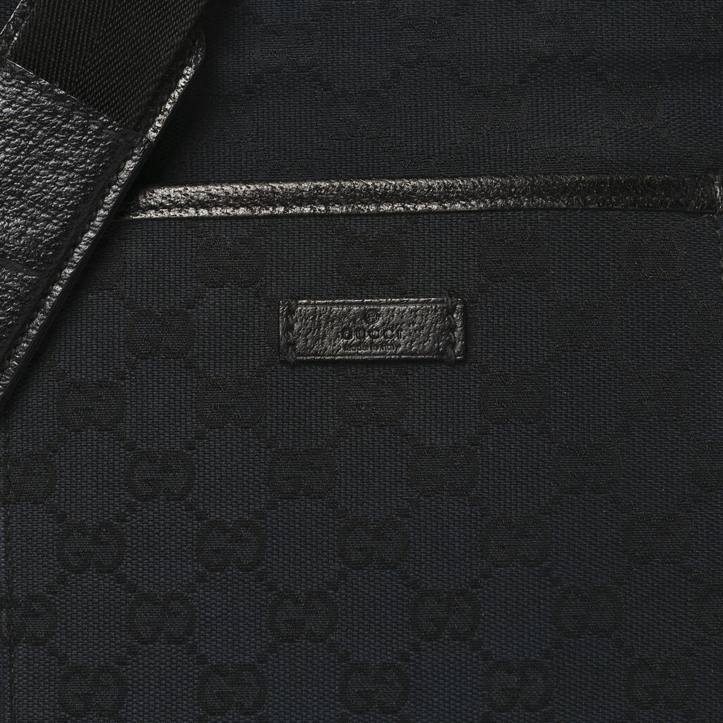 Monogram Flat Messenger Bag Black
