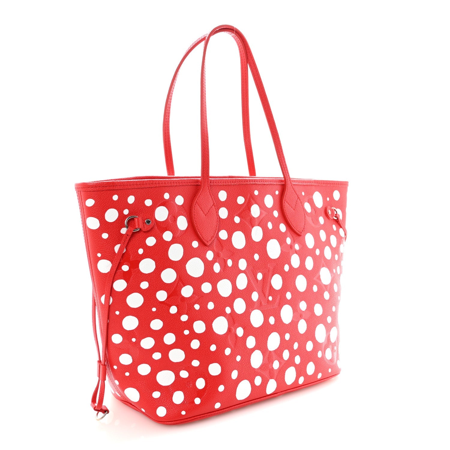 LV X YK Empreinte Infinity Dots Neverfull MM Rouge White