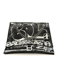 Agneau Arena Graffiti Medium Crush Chain Bag Black White