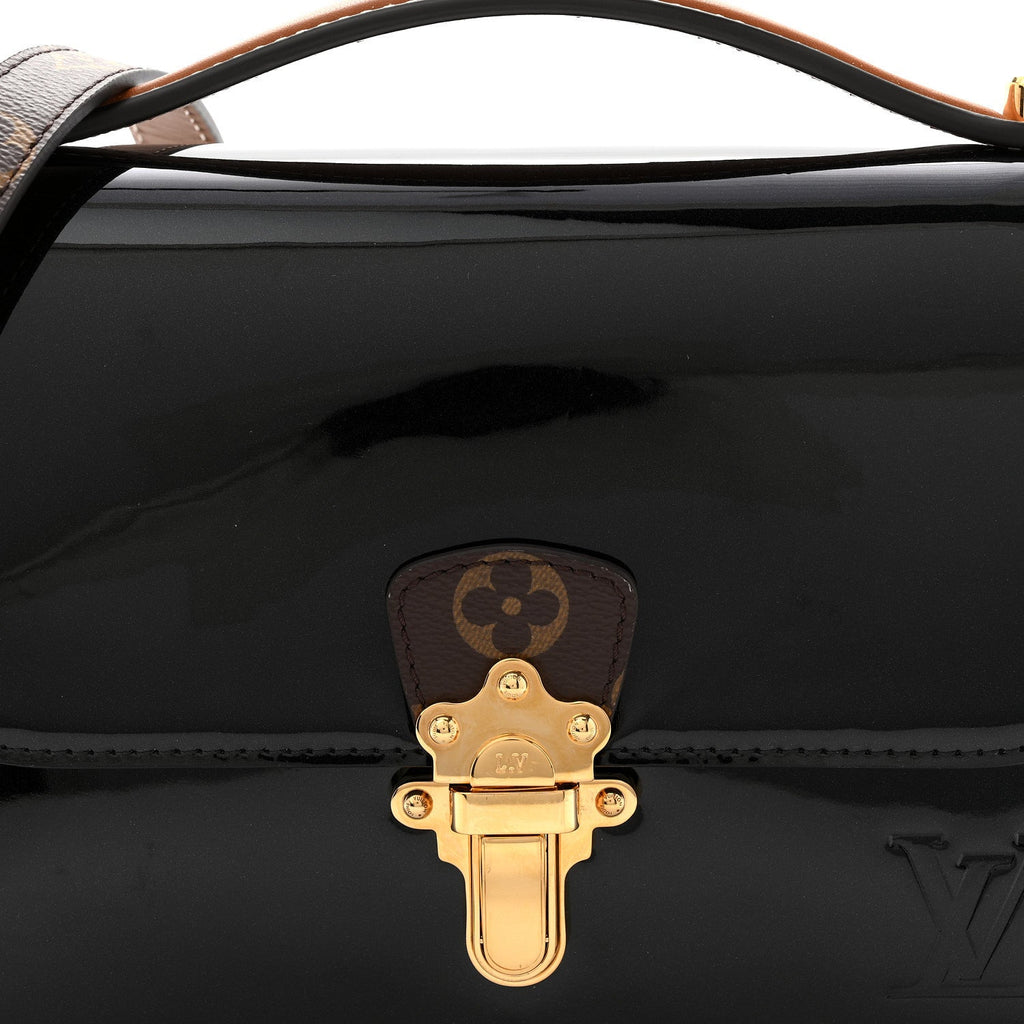 Patent Calfskin Monogram Cherrywood BB Black