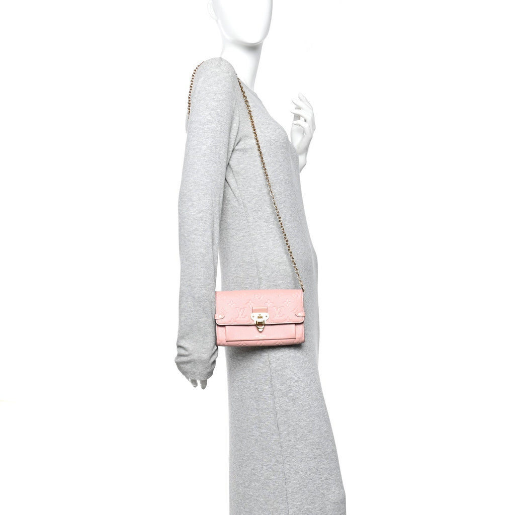 Empreinte Vavin Chain Wallet Rose Poudre