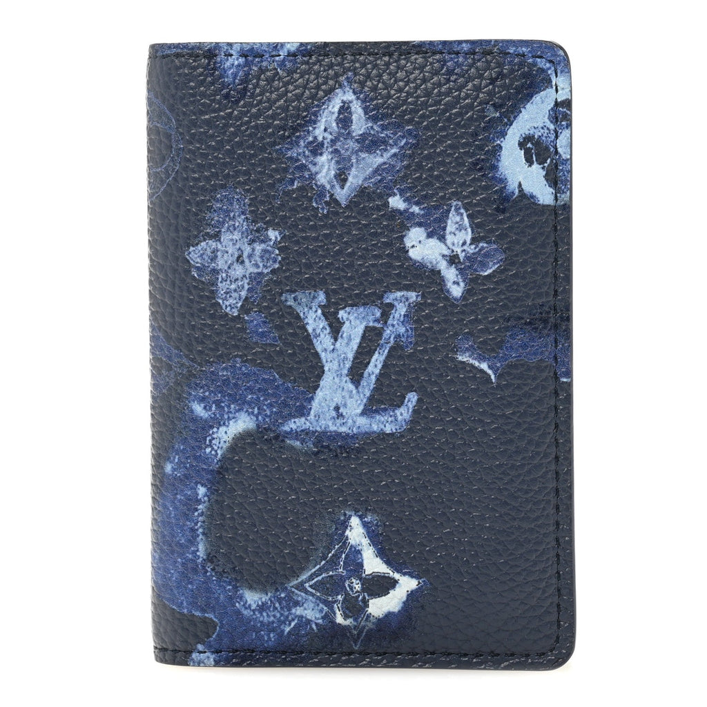 Monogram Ink Watercolor Pocket Organizer