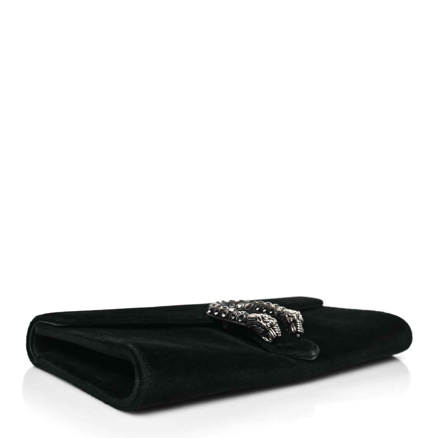 Velvet Dionysus Clutch Black