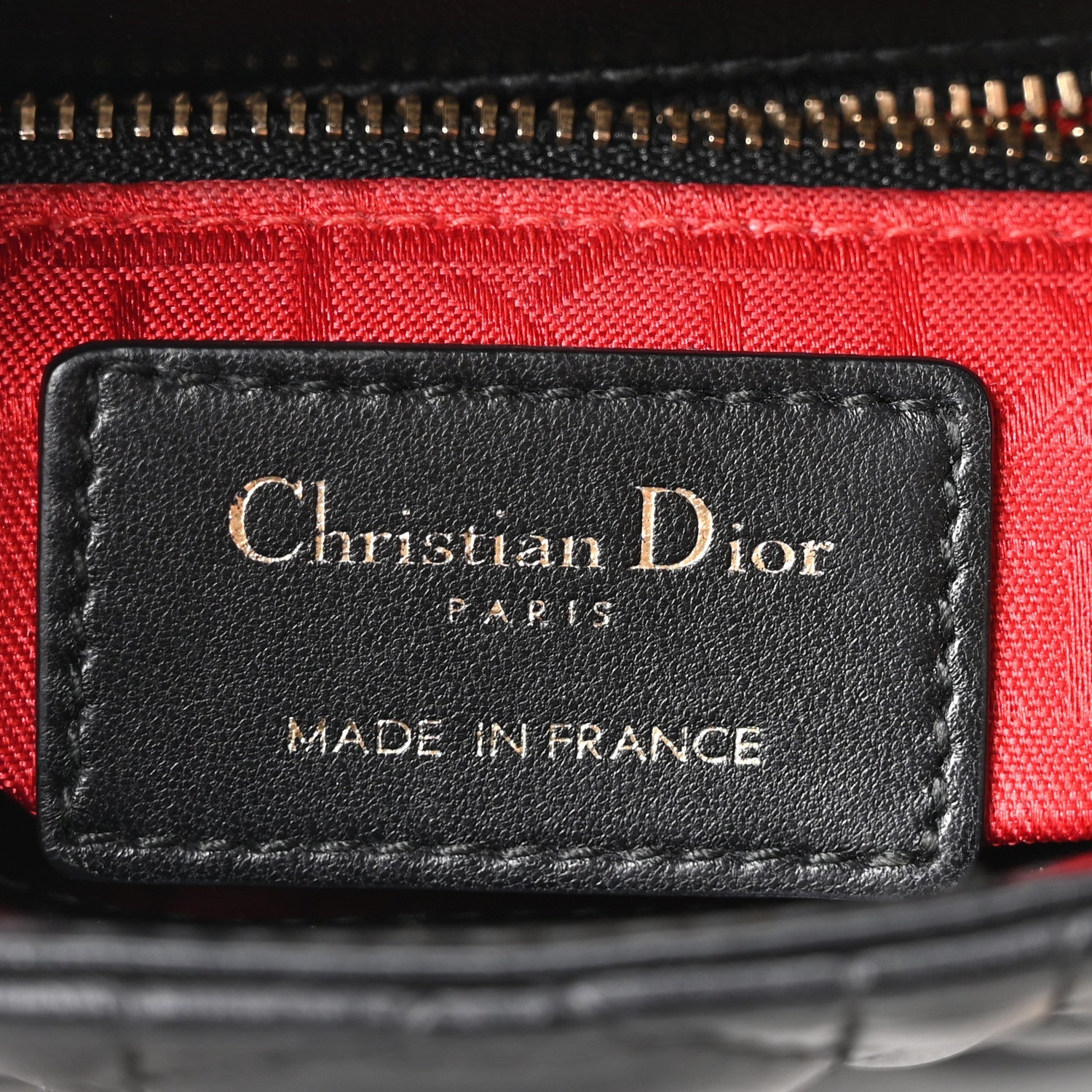Lambskin Cannage Mini Lady Dior Black