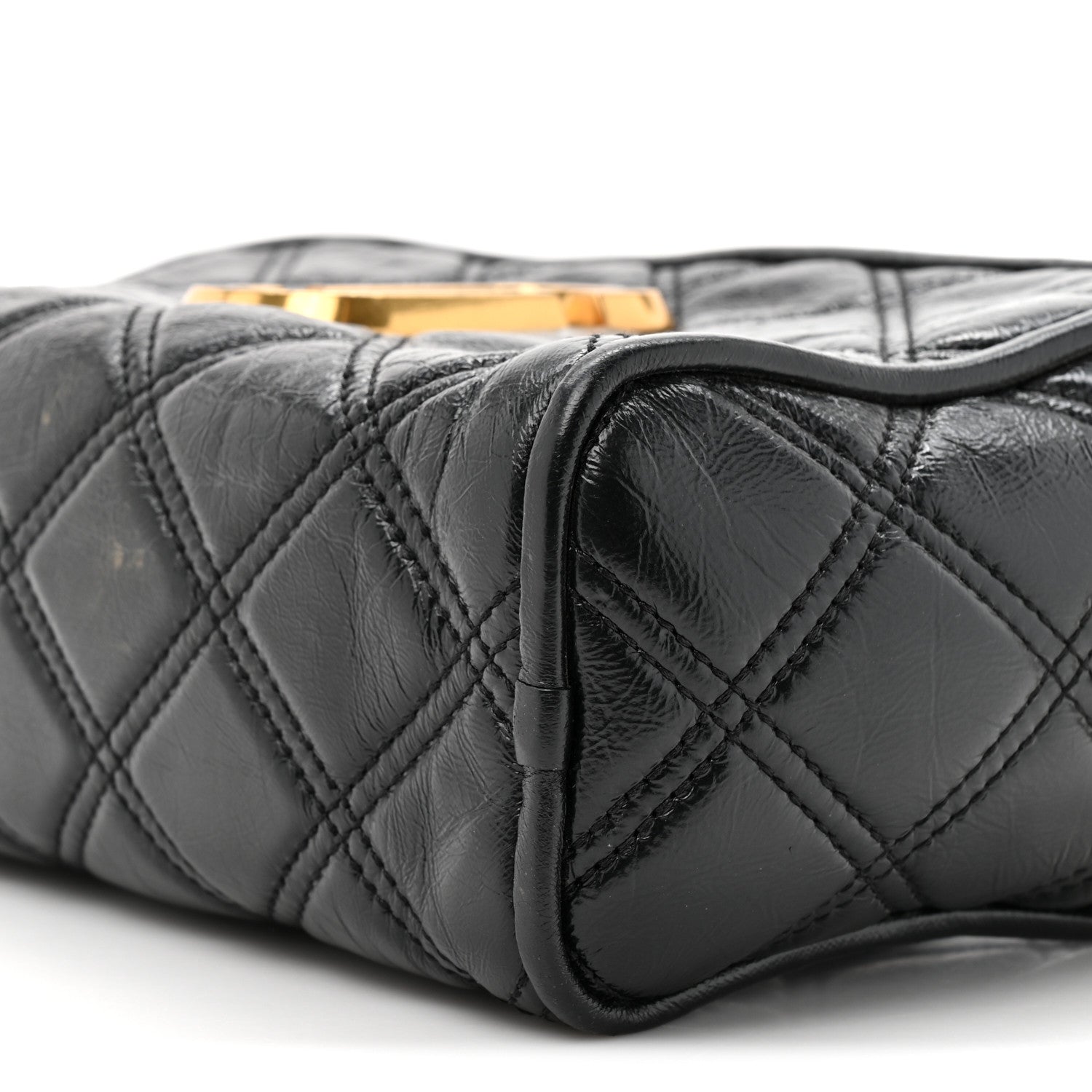 Lambskin Quilted The Softshot 21 Bag Black