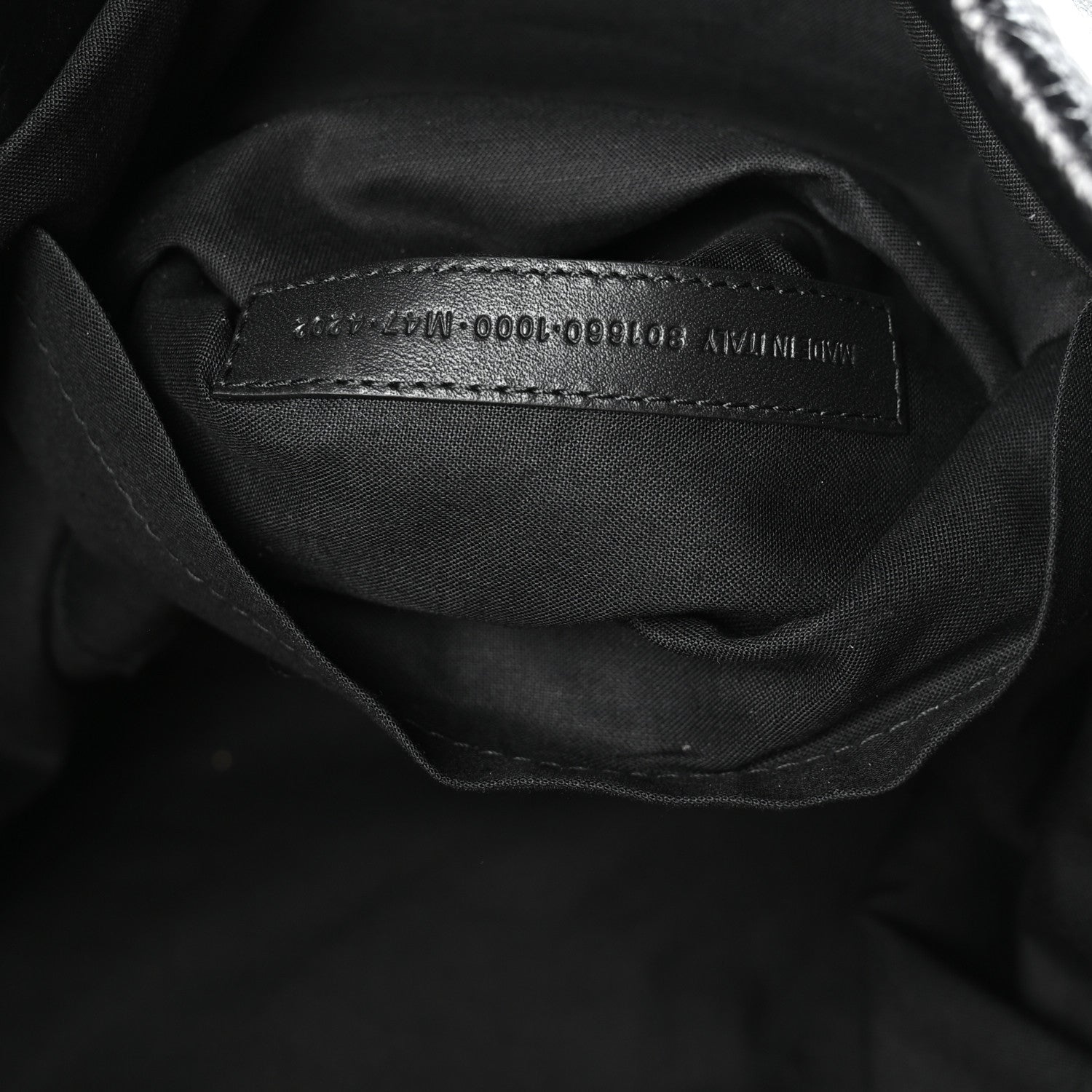 Arena Calfskin Large Monaco Shoulder Bag Black