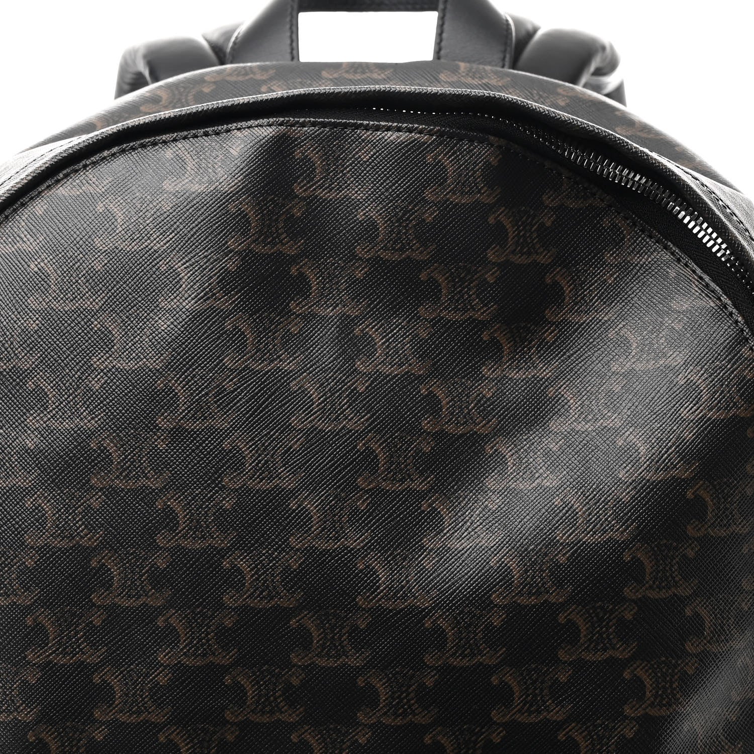 Triomphe Canvas XL Calfskin Backpack Black