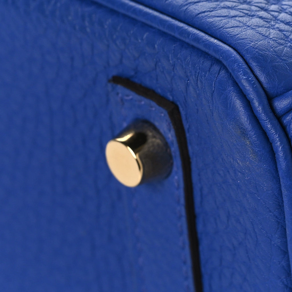 Togo Birkin 30 Bleu Electrique