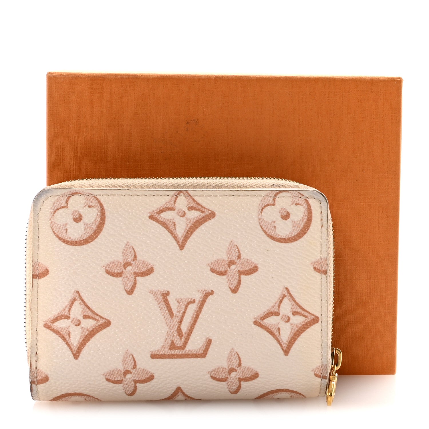 Monogram Fall for You Zippy Compact Wallet Beige Clair
