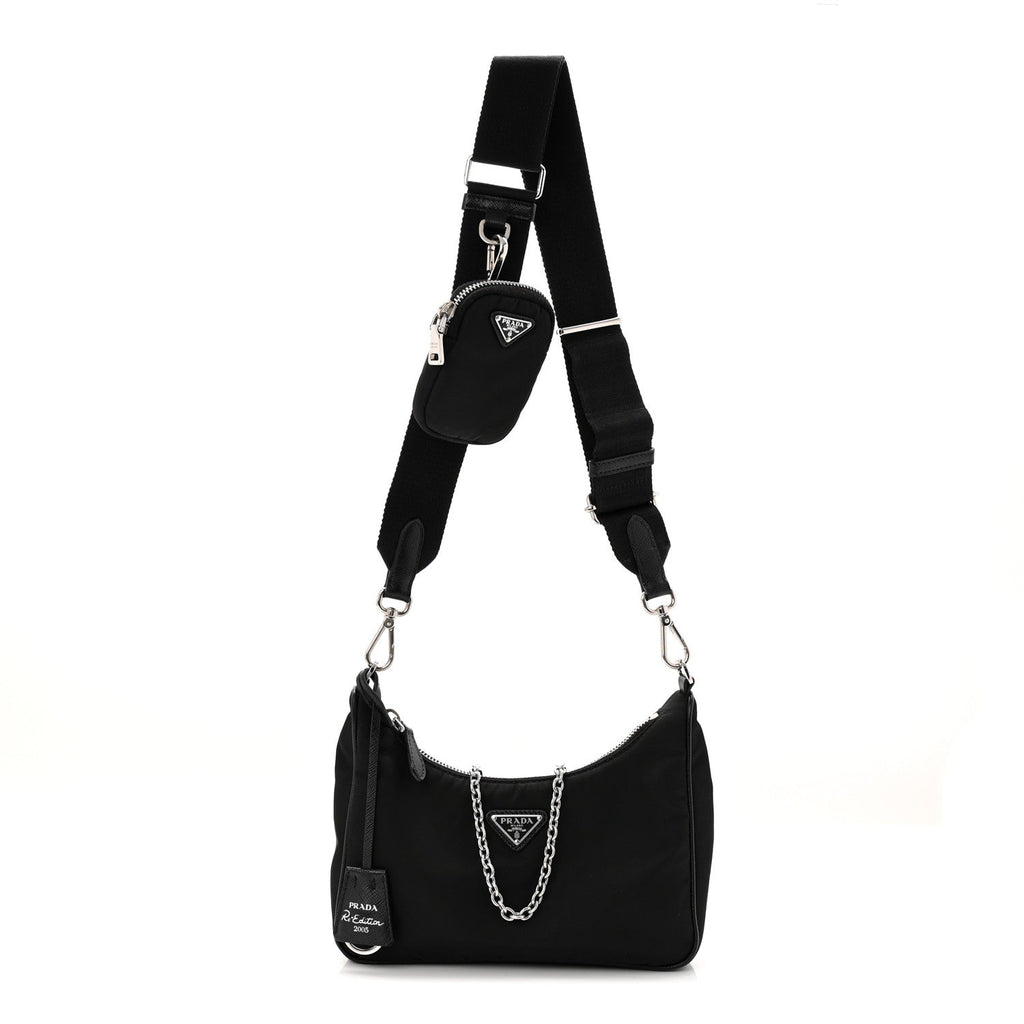 Nylon Re-Edition 2005 Shoulder Bag Black