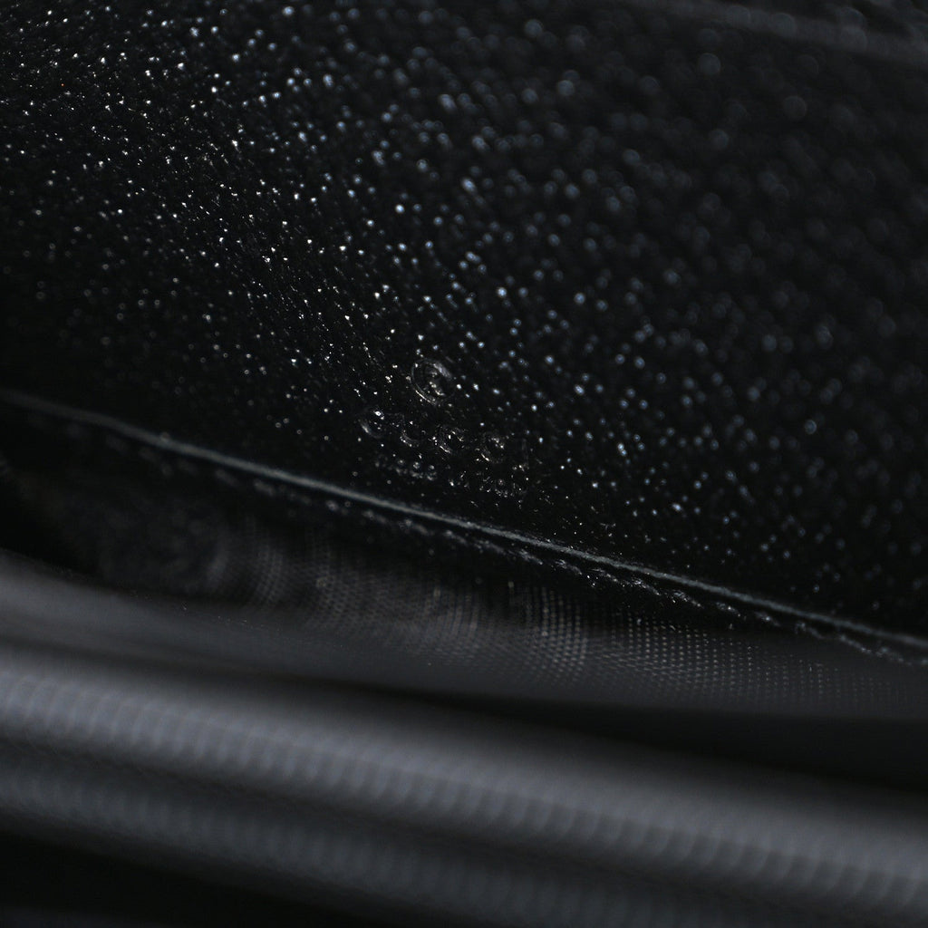 Calfskin Web Ophidia Zip Around Wallet Black