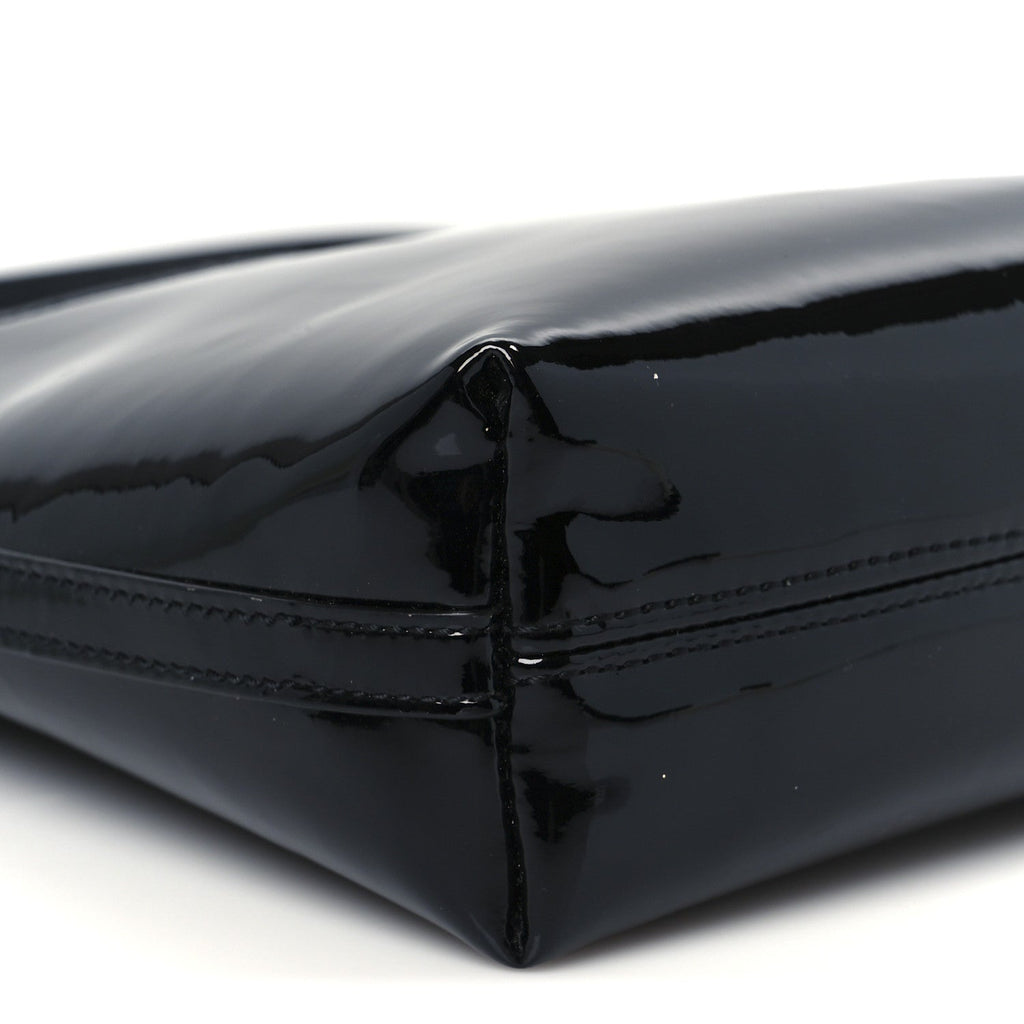 Patent Calfskin Mini Rendez-Vous Hobo Black