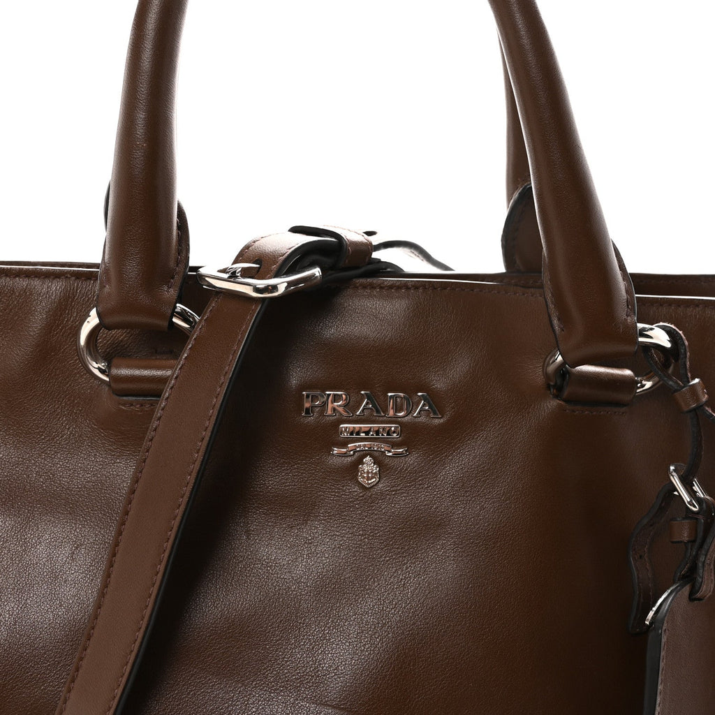 Soft Calf Shopping Tote Palissandro