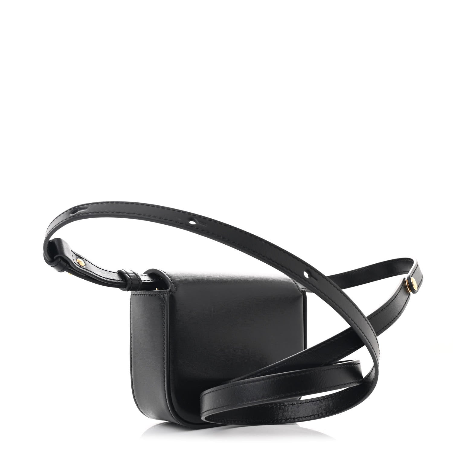 Shiny Calfskin Mini Triomphe Black