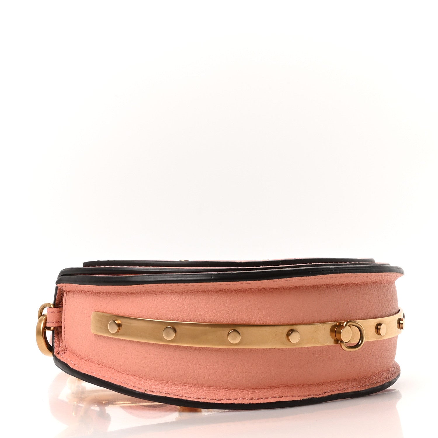 Calfskin Small Nile Bracelet Minaudiere Bag Ideal Blush