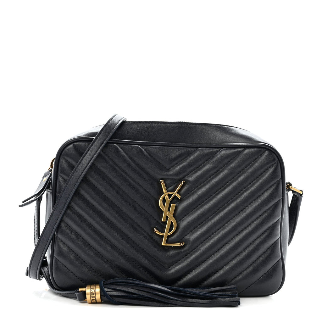 Calfskin Matelasse Monogram Lou Camera Bag Deep Marine