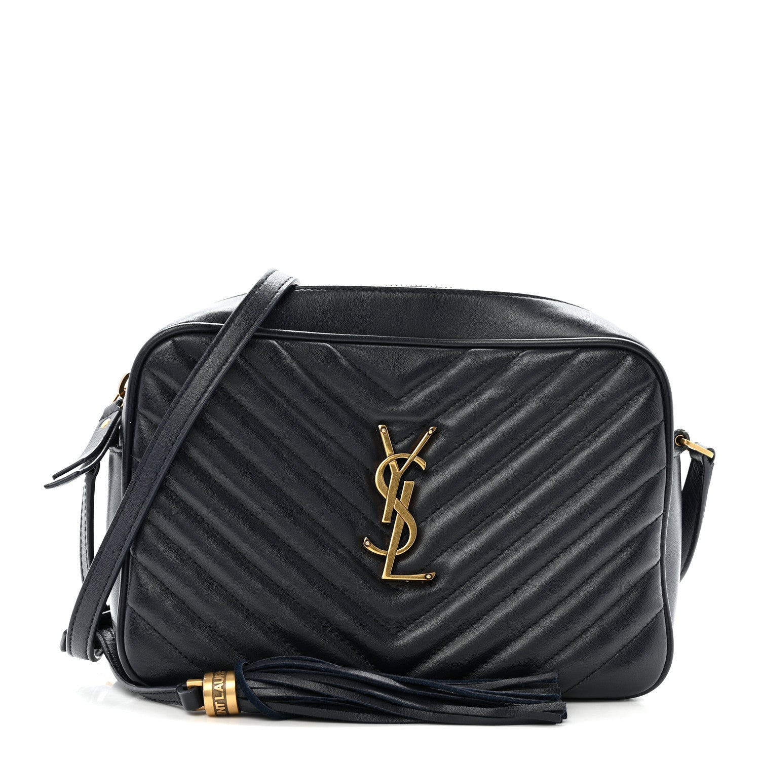 Calfskin Matelasse Monogram Lou Camera Bag Deep Marine