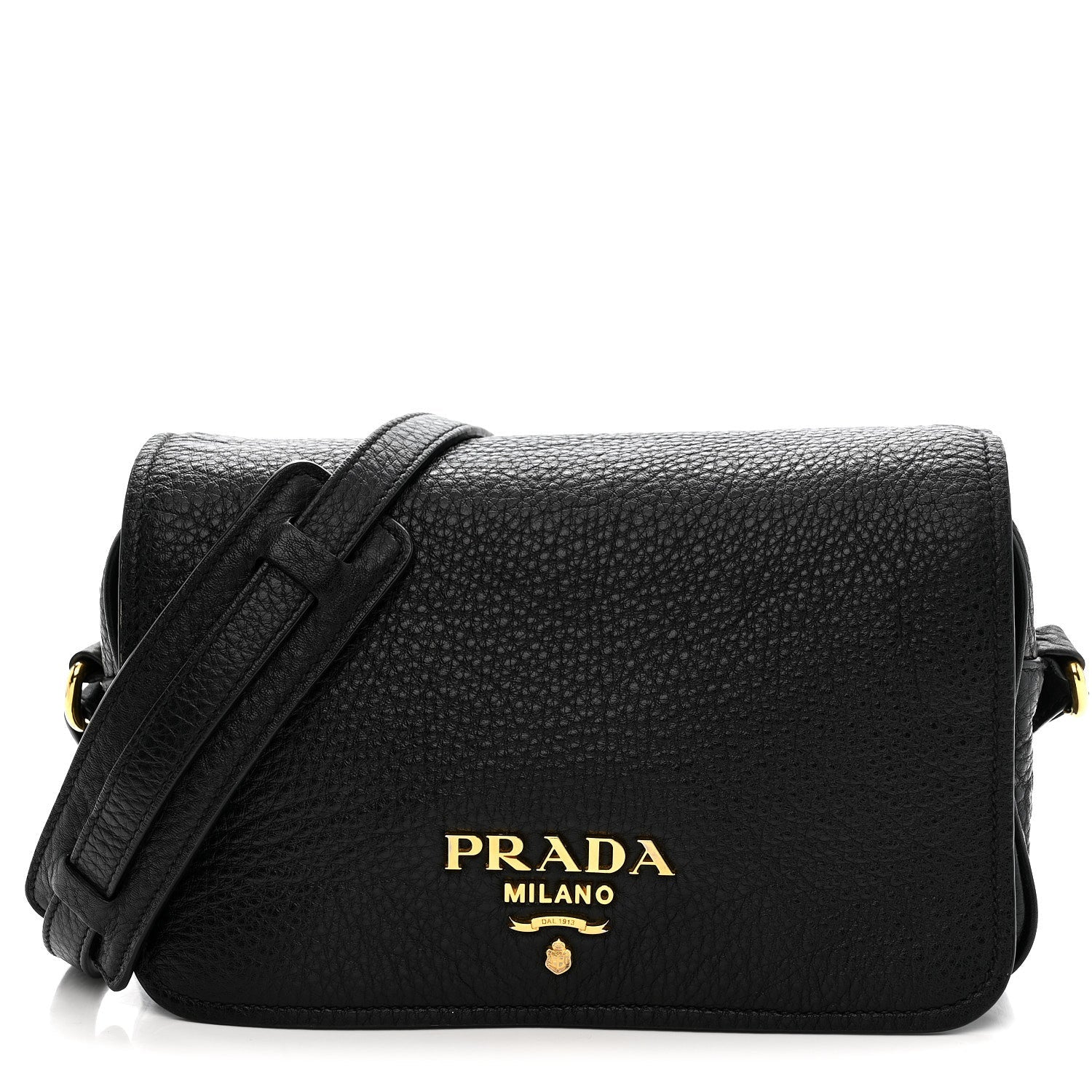 Vitello Phenix Crossbody Bag Black