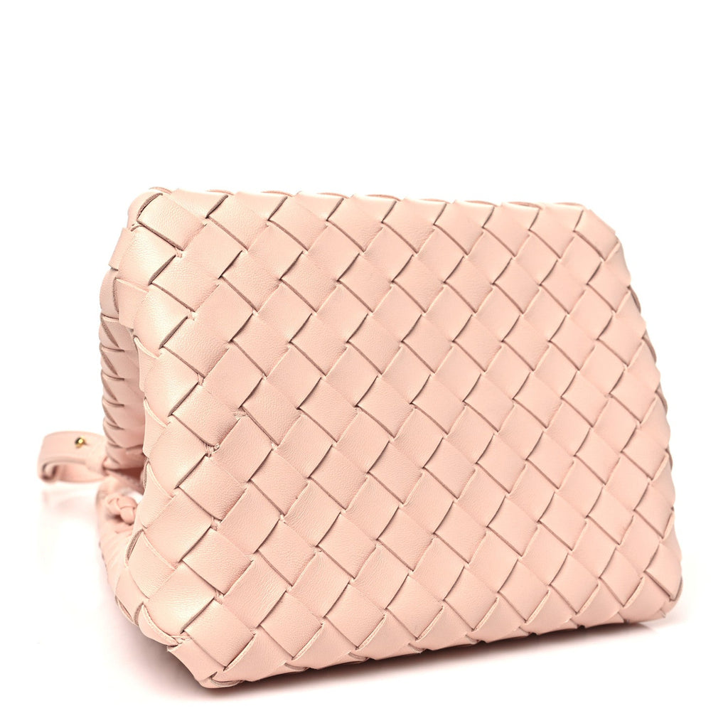 Nappa Intrecciato Small Parachute Shoulder Bag Cameo