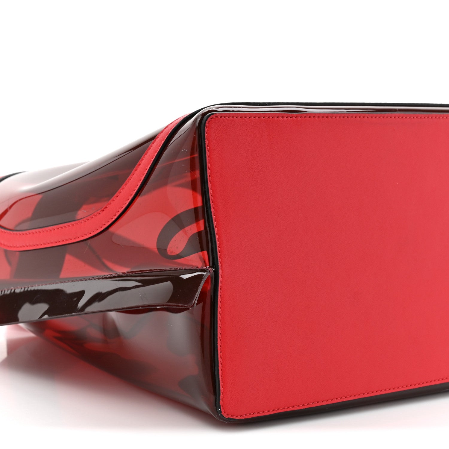 PVC Vlogo Small Escape Tote Red