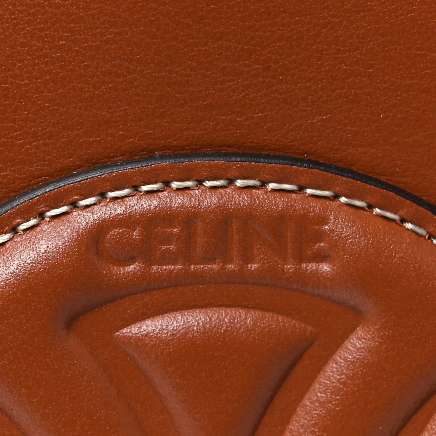 Smooth Calfskin Small Cuir Triomphe Bucket Bag Tan