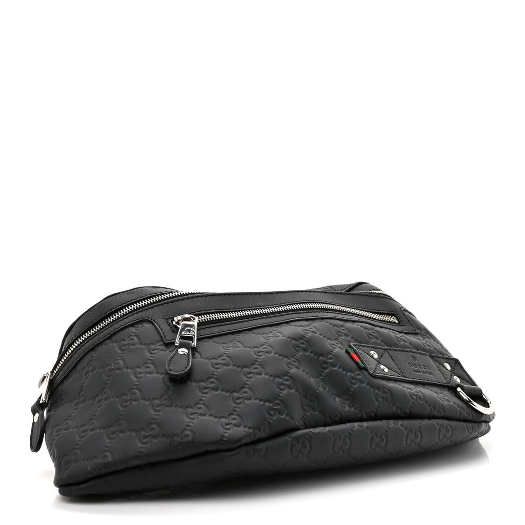 Guccissima Web Belt Bag Black