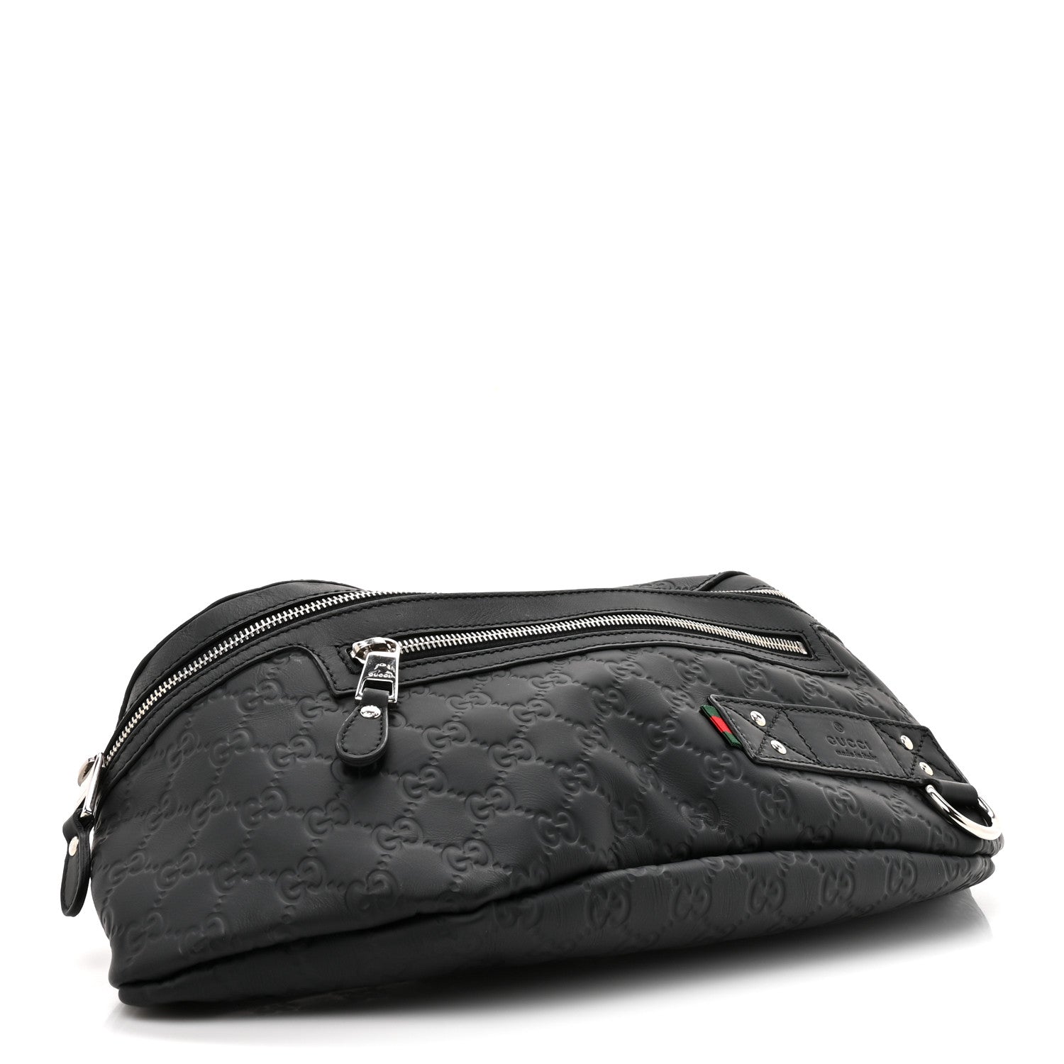 Guccissima Web Belt Bag Black