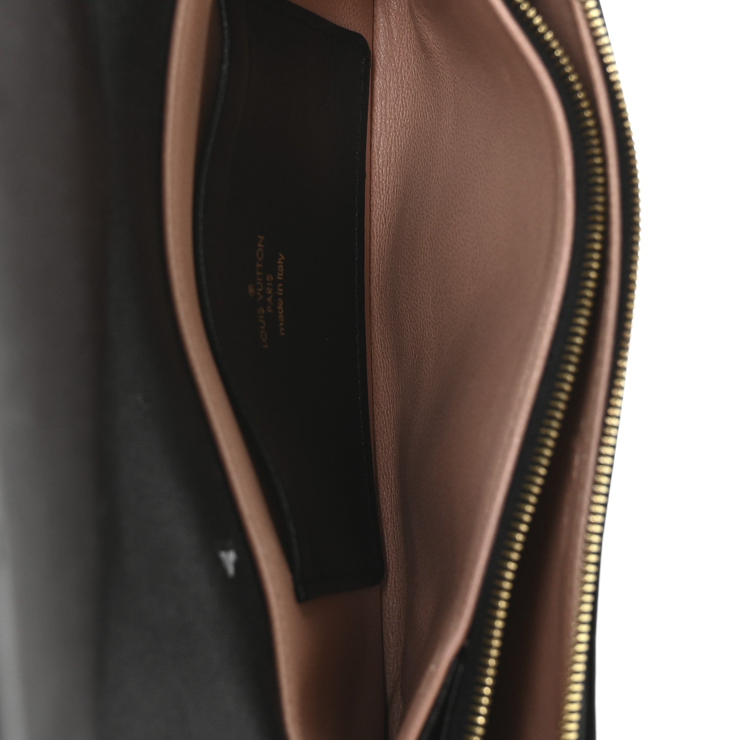 Lambskin Embossed Monogram Pochette Coussin Crossbody Black