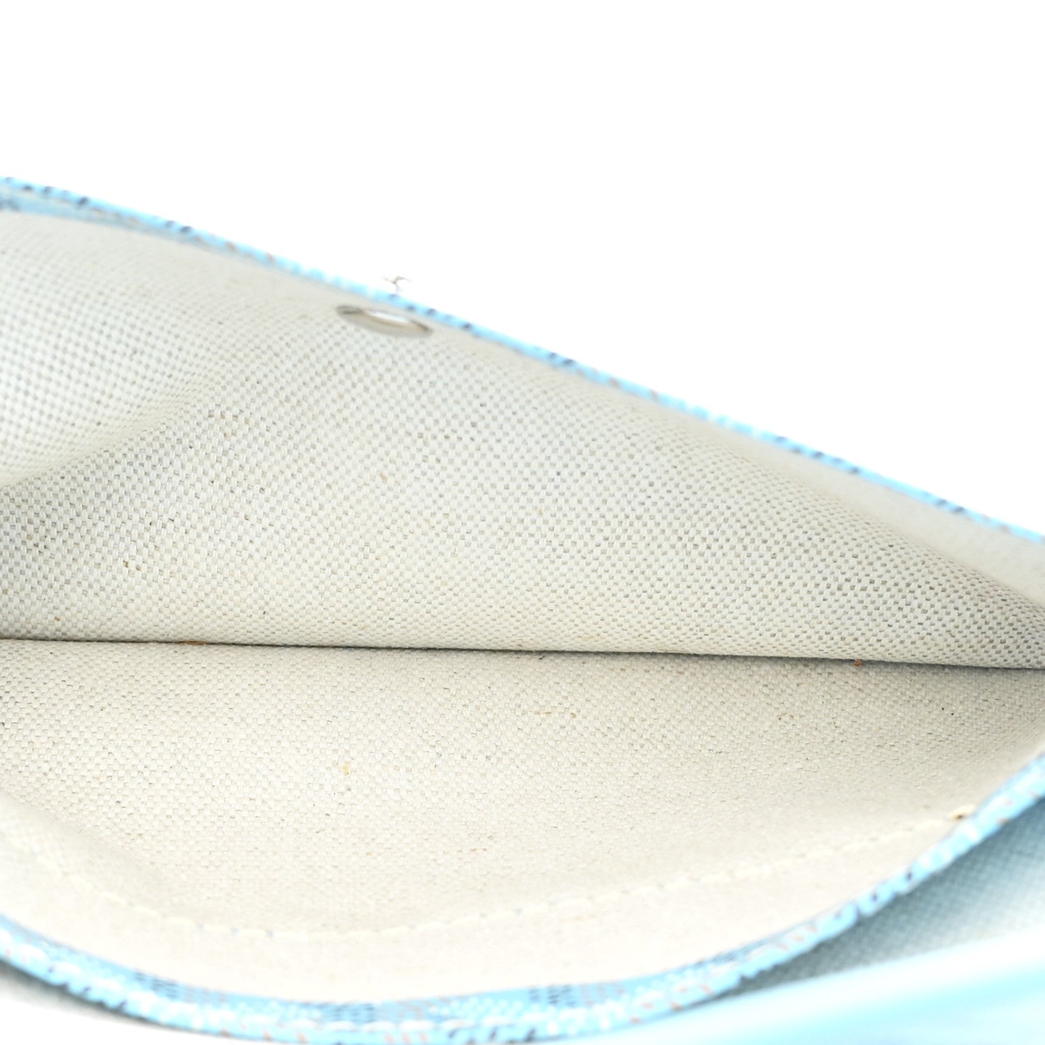 Goyardine Embroidered Flamingo Reversible Anjou PM Sky Blue