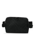 Nylon Jacquard Check Belt Bag Black