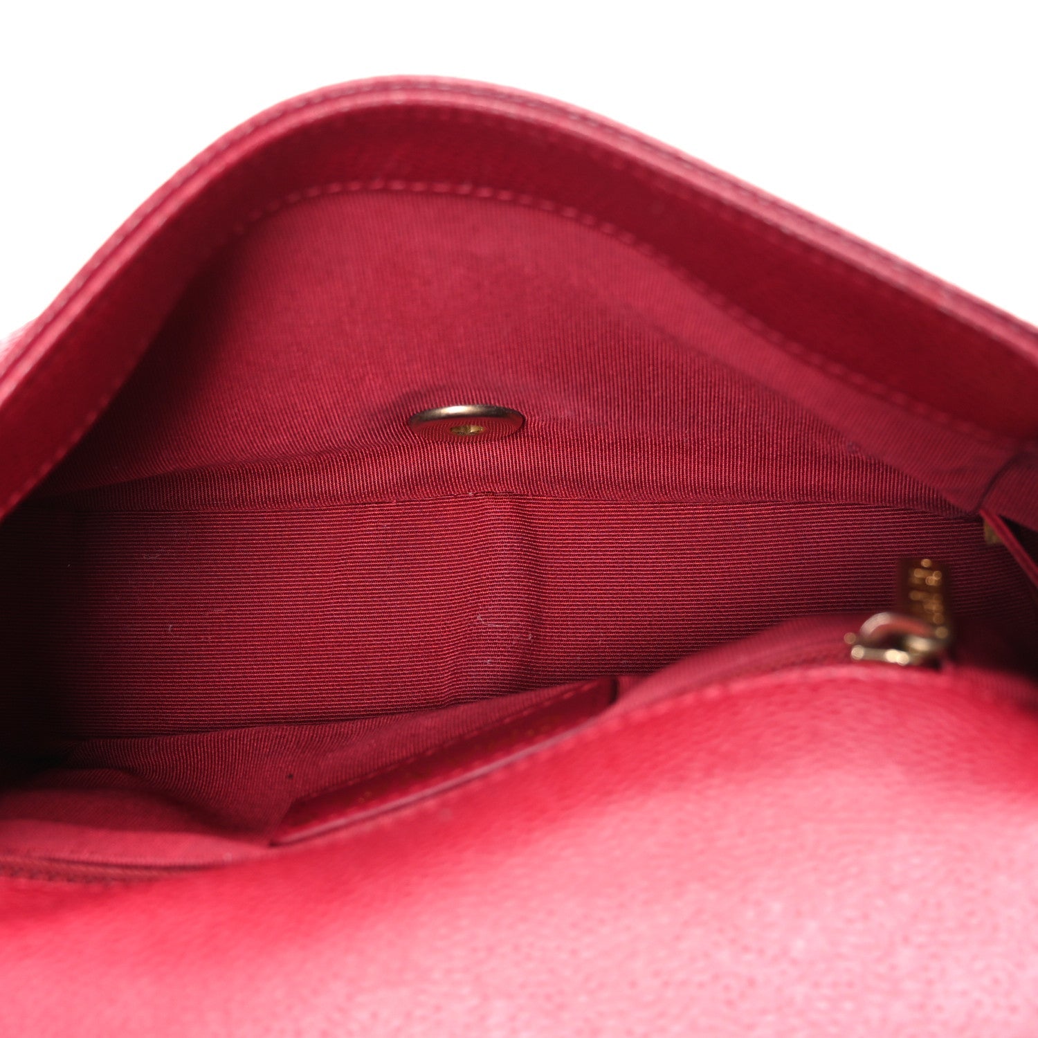 Caviar Mini Carry Around Flap Bag Red