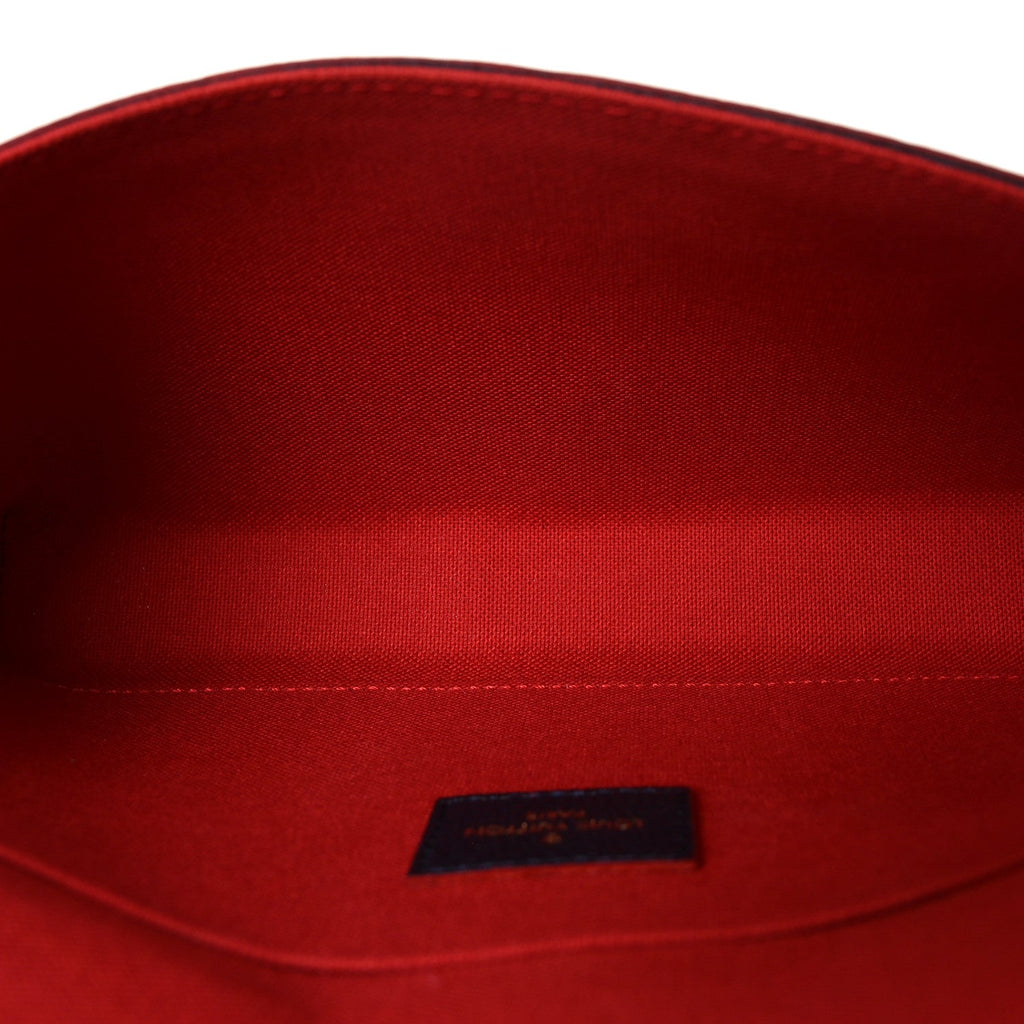 Empreinte Pochette Felicie Chain Wallet Marine Rouge