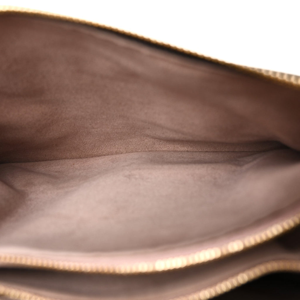 Lambskin Embossed Monogram Coussin PM Black