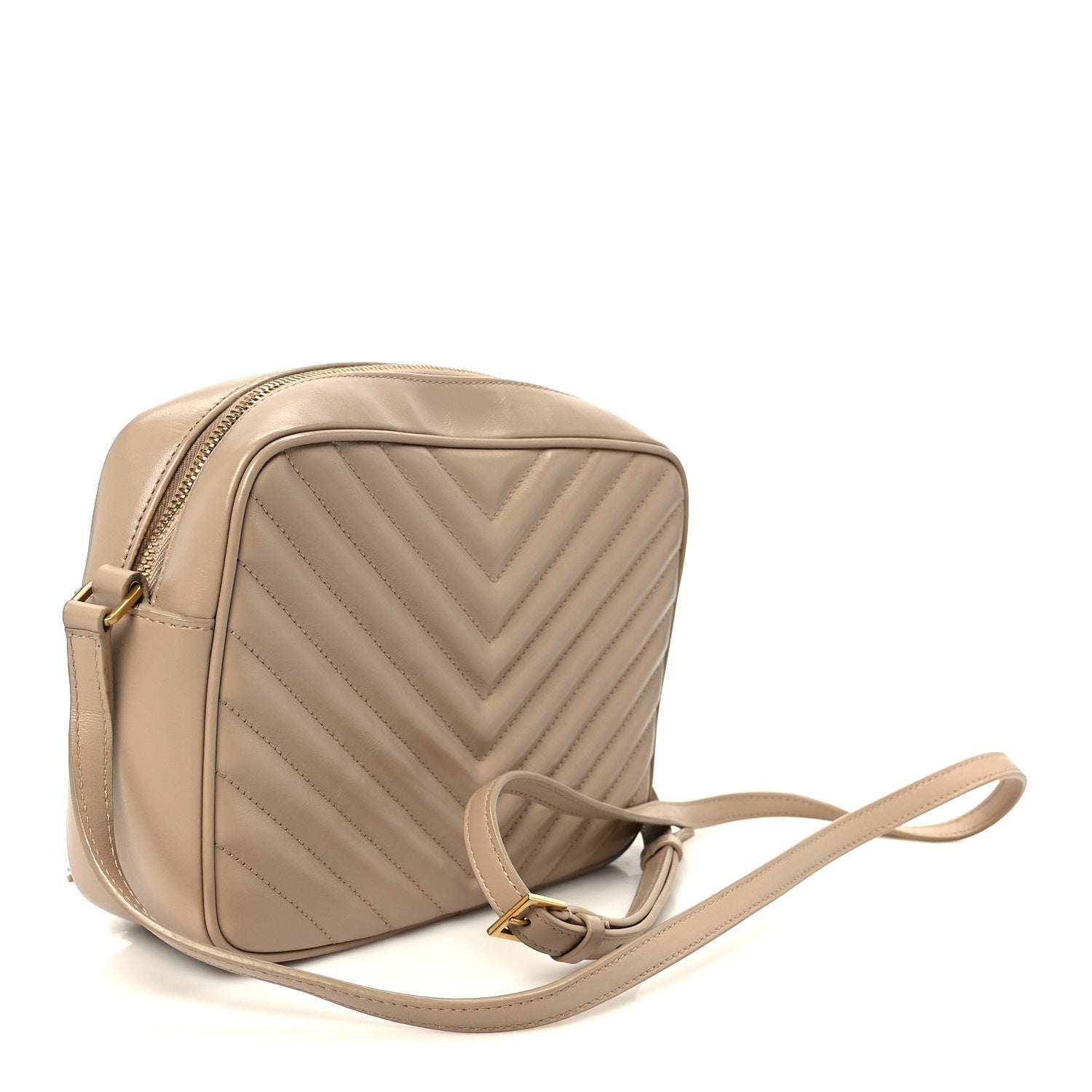 Calfskin Matelasse Monogram Lou Camera Bag Nude Powder
