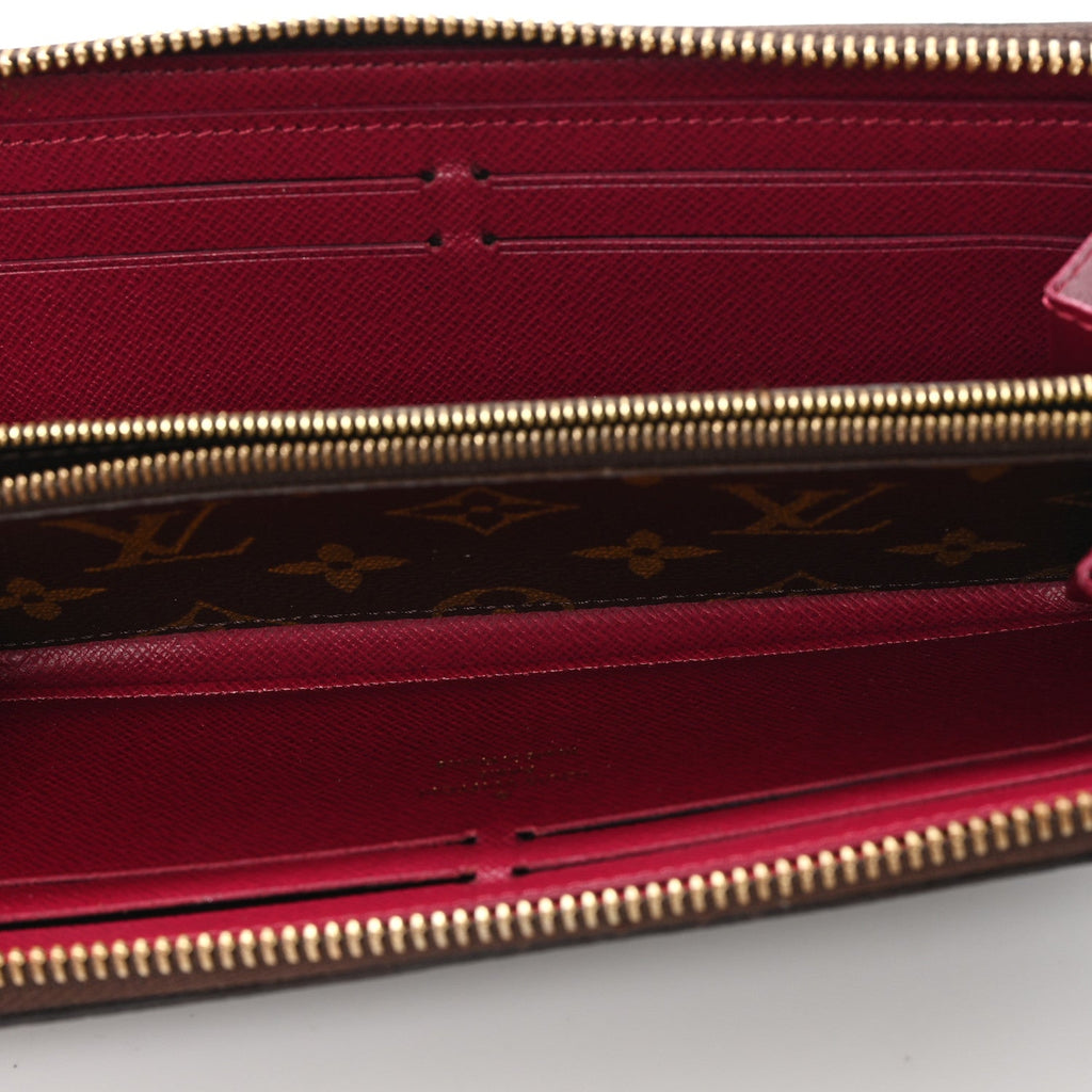 Monogram Clemence Wallet Fuchsia