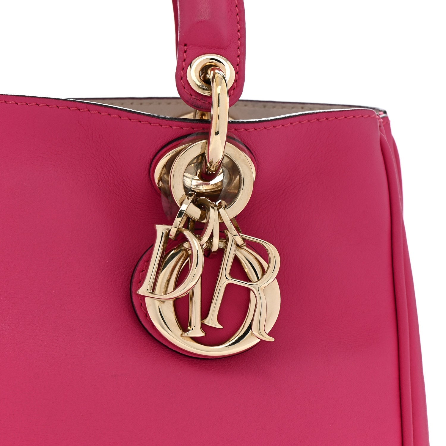 Calfskin Mini Diorissimo Tote Fuchsia
