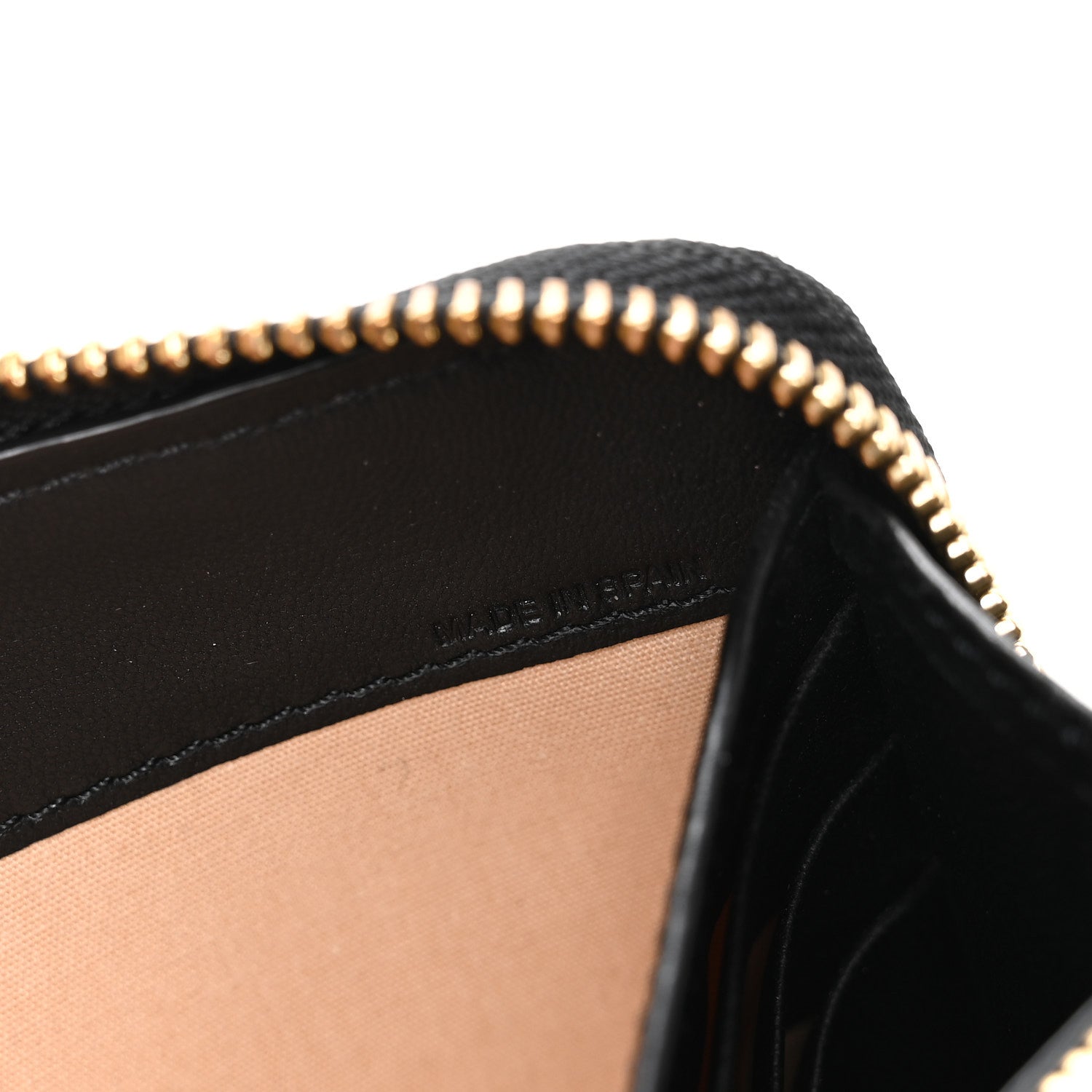Grained Calfskin Marcie Long Zip Around Wallet Black