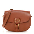 Box Calfskin Medium Bobby Flap Dark Tan