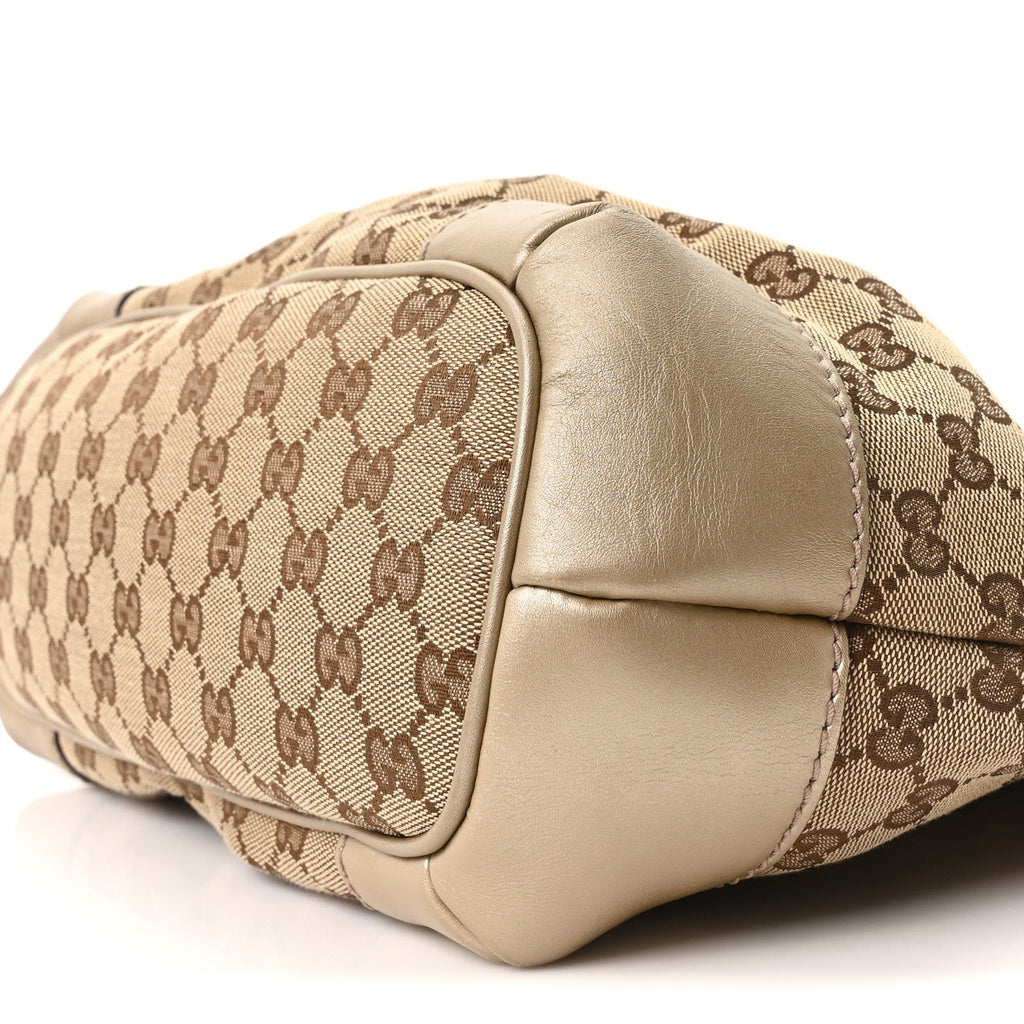 Monogram Medium Sukey Top Handle Bag Golden Beige