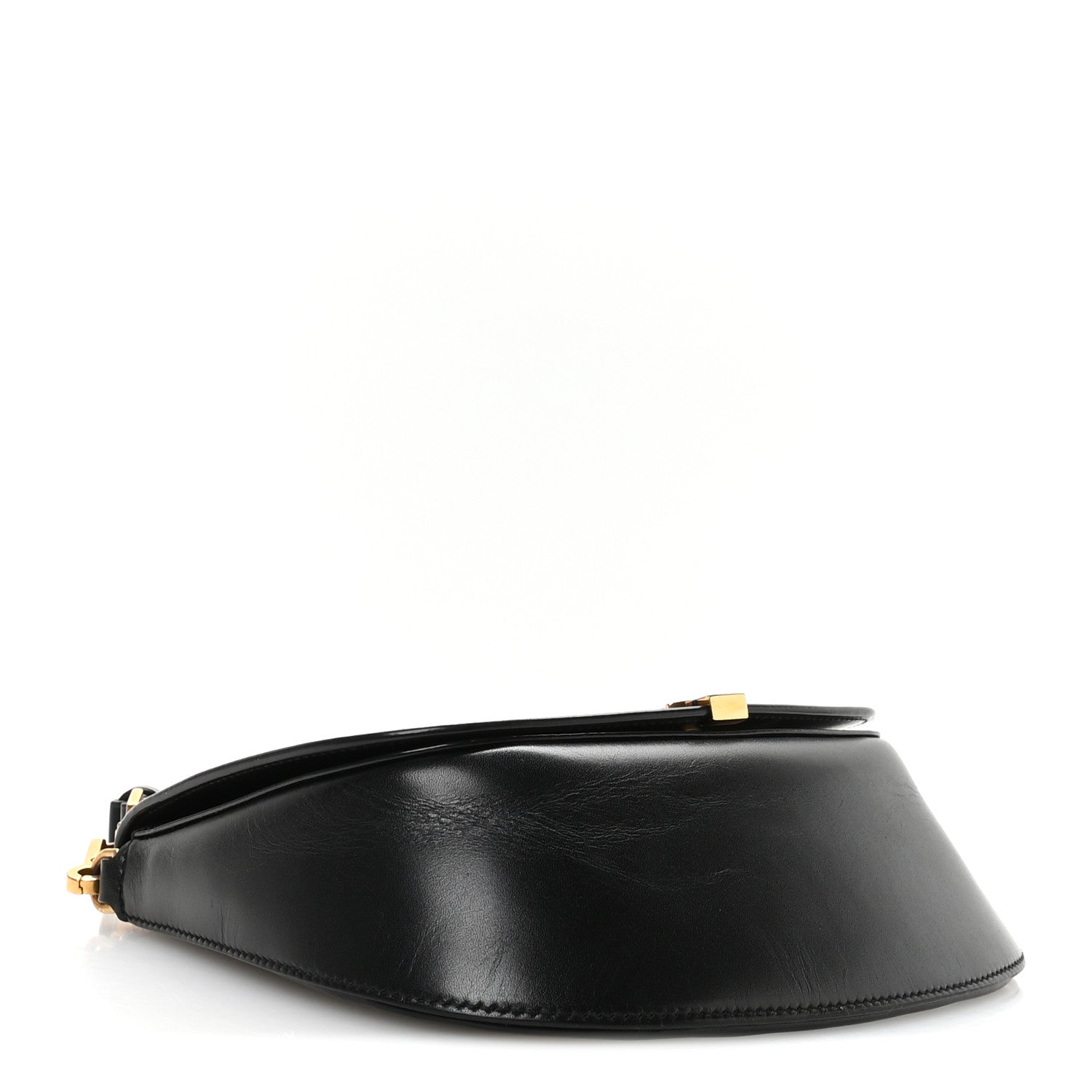 Box Calfskin Mini Voltaire Top Handle Bag Black