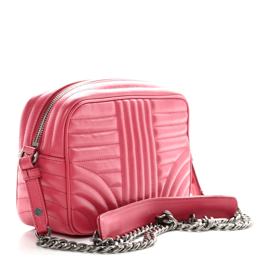 Soft Calfskin Diagramme Camera Bag Peonia