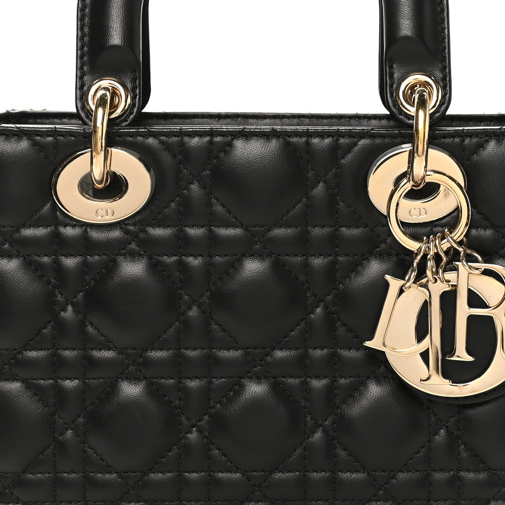 Lambskin Cannage Small My ABCDior Lady Dior Black