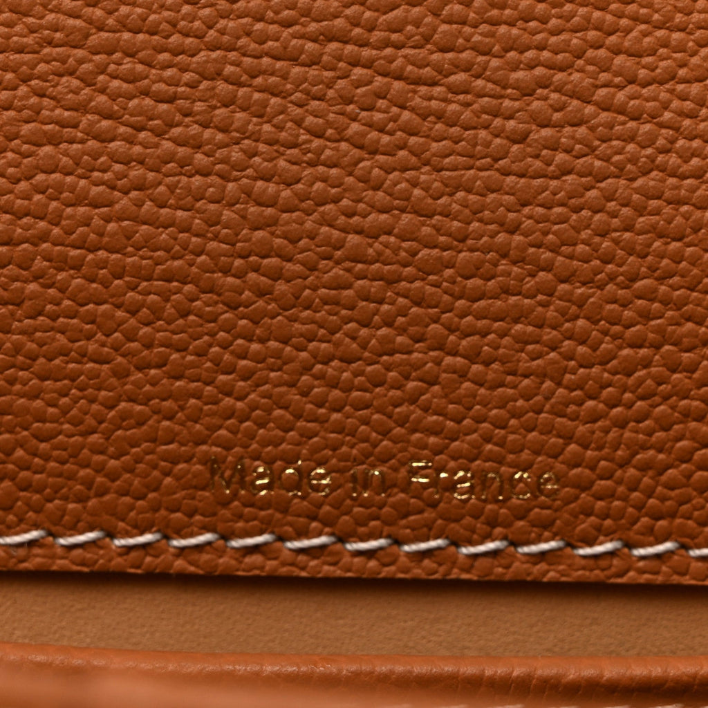 Grained Rodeo Calfskin Surpique Mini Brillant Satchel Vegetal Ivory