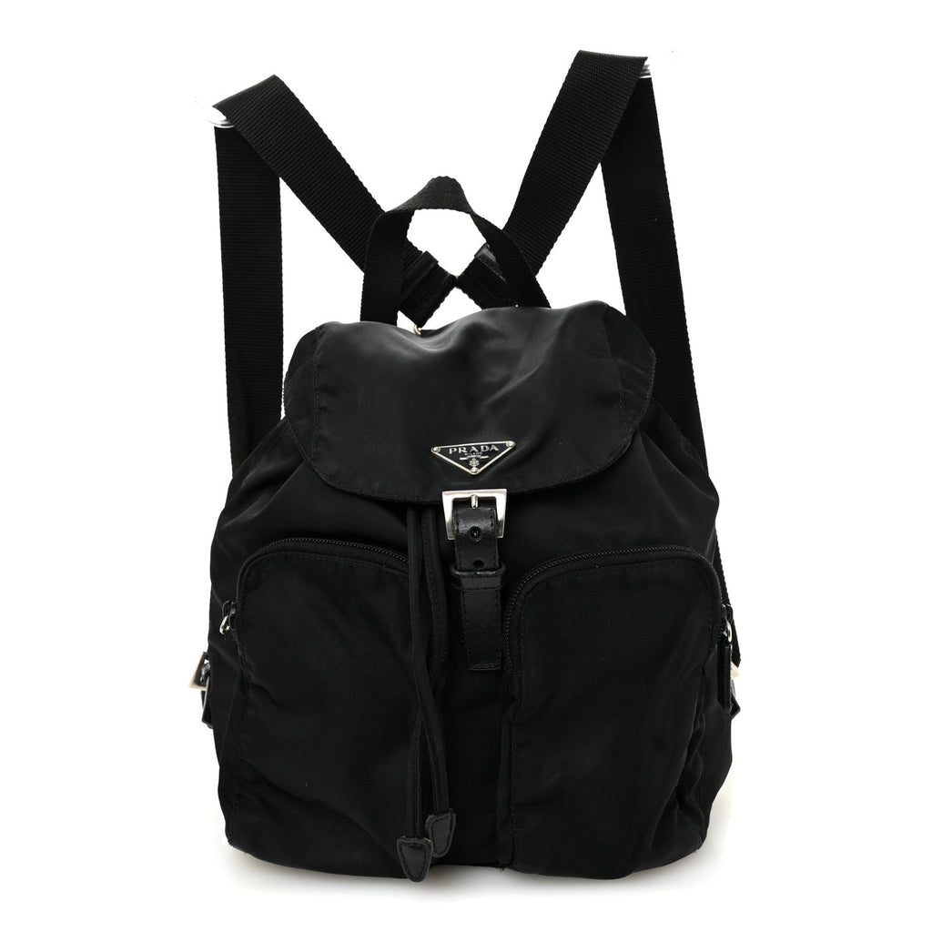 Tessuto Nylon Vela Small Backpack Black