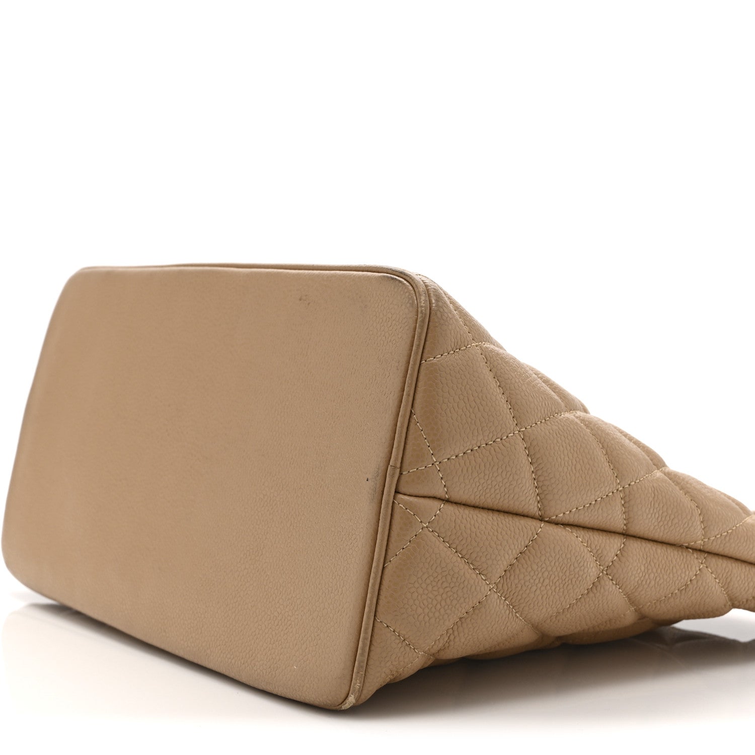 Caviar Quilted Medallion Tote Beige